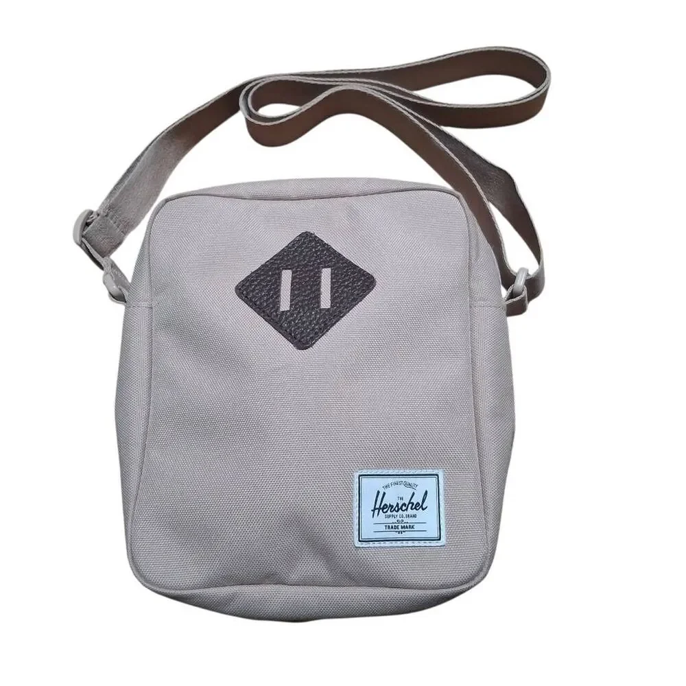 Herschel Mini Backpack Crossbody Bag Oatmeal Canvas Neutral Unisex